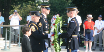 Christopher Suprun Joins Wreath-Laying Ceremony