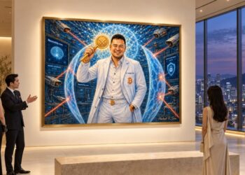 A luxury art exhibition overlooking South Korea's N Seoul Tower, featuring Herbert Sim’s “The Mind Is the Final Private Key” - an artistic exploration of Neuro-Cypherpunkism, cognitive sovereignty and neural privacy.